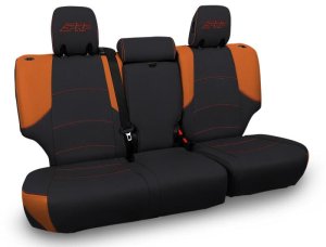 Toyota 4Runner Seat Covers - Rear - PRP Seats - Bench Cover - Black/Orange - `11-`24